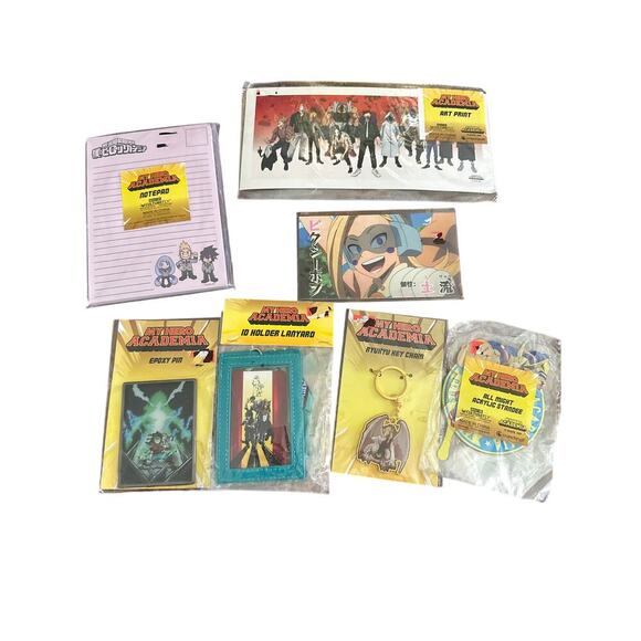 🔴My Hero Academia key chain notepad poster and more‎ bundle - Picture 1 of 5